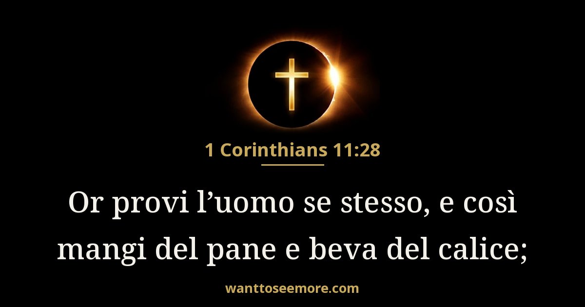 1 Corinthians 11:28
