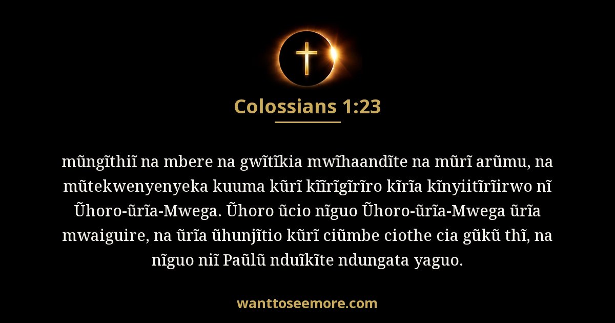 Colossians 1:23