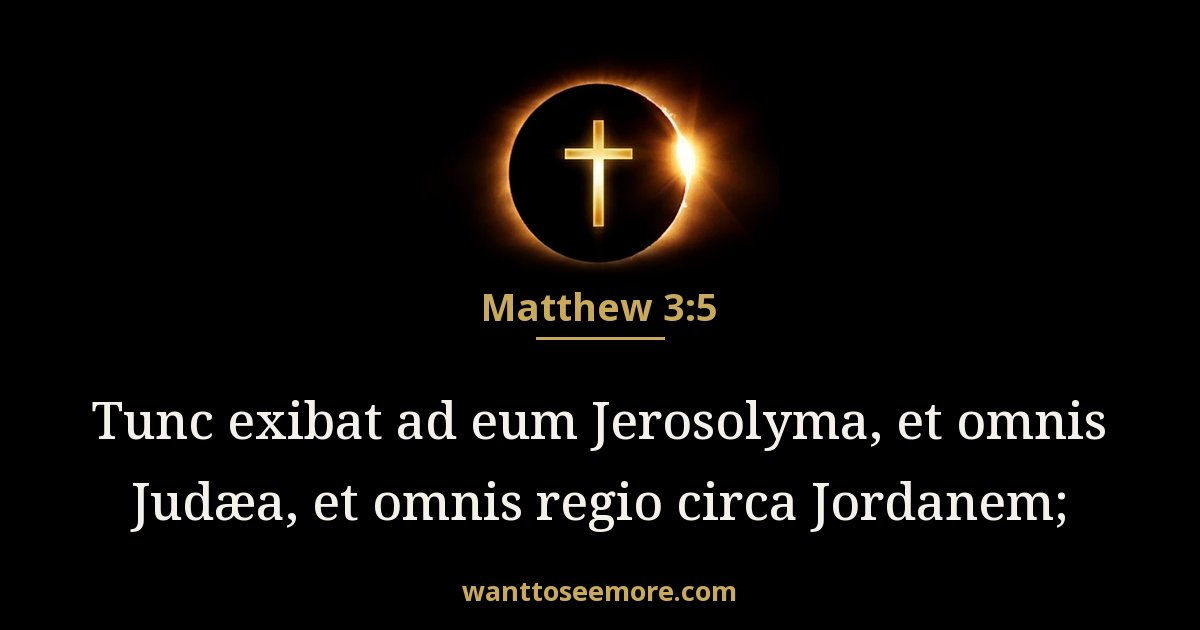 Matthew 3:5