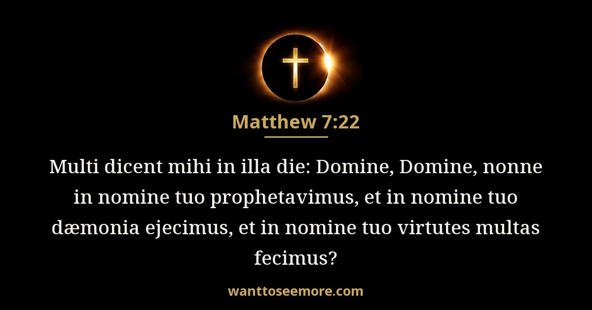 Matthew 7:22