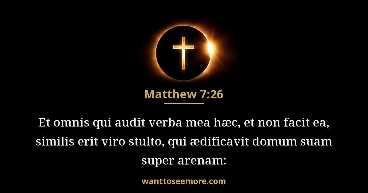 Matthew 7:26