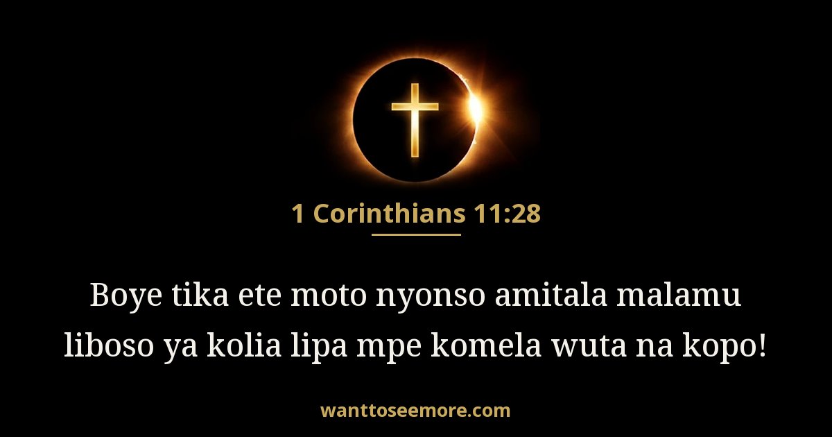 1 Corinthians 11:28