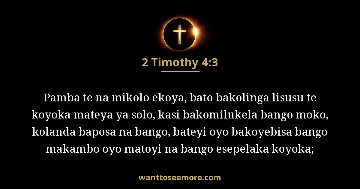 2 Timothy 4:3
