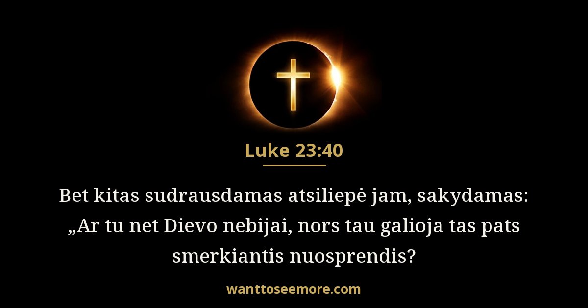Luke 23:40