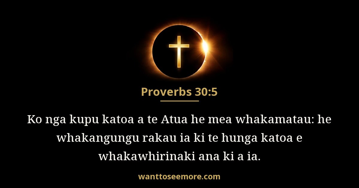 Proverbs 30:5