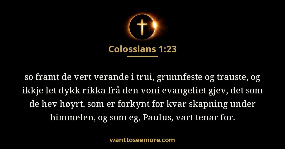 Colossians 1:23
