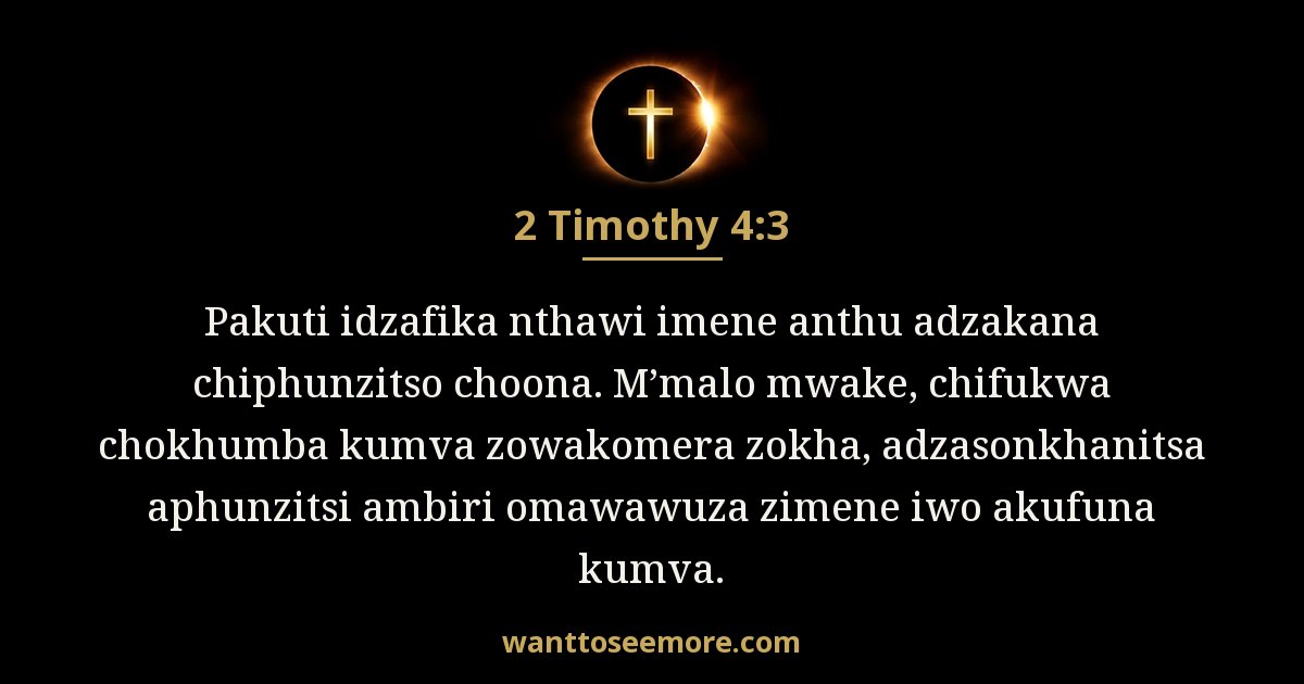 2 Timothy 4:3