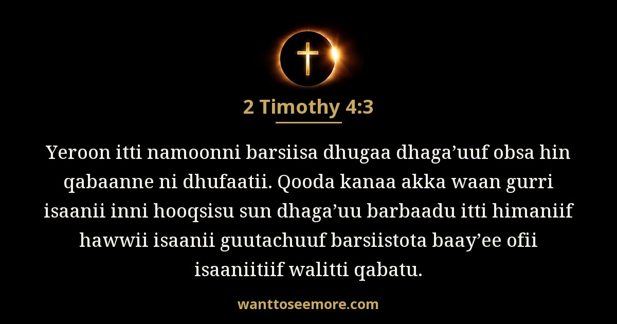 2 Timothy 4:3