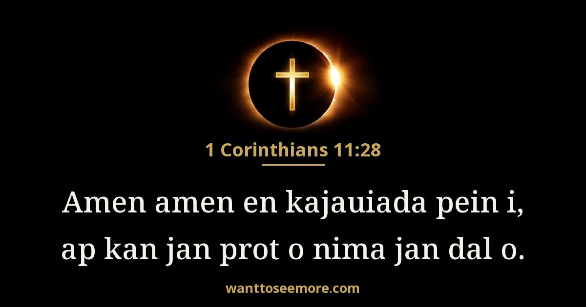 1 Corinthians 11:28