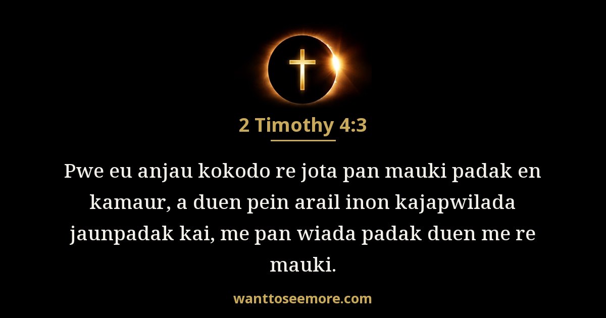 2 Timothy 4:3