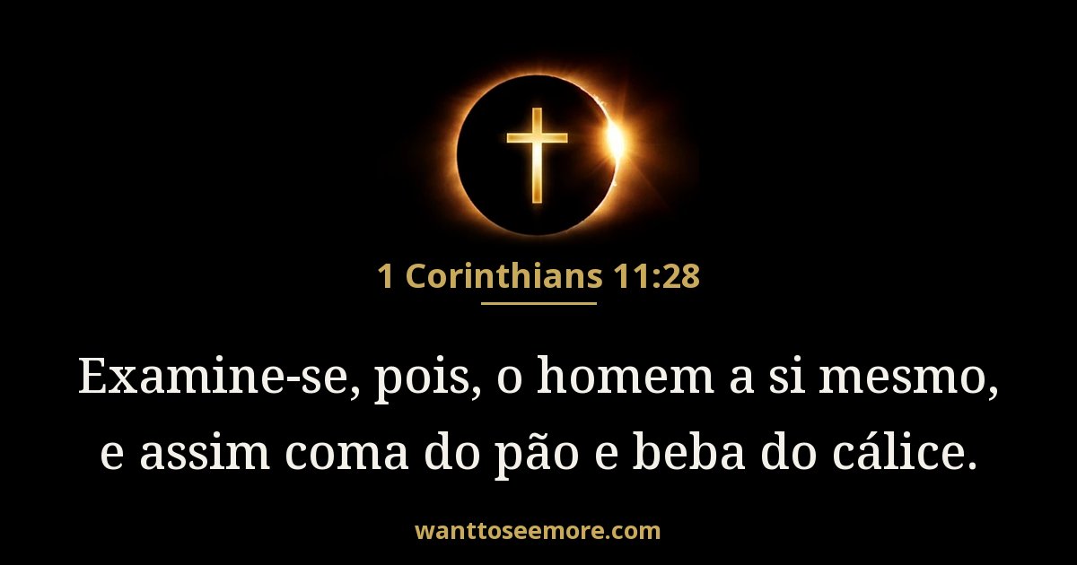 1 Corinthians 11:28