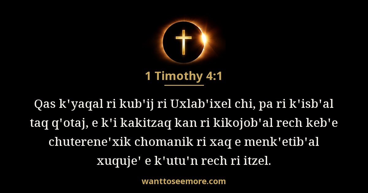 1 Timothy 4:1