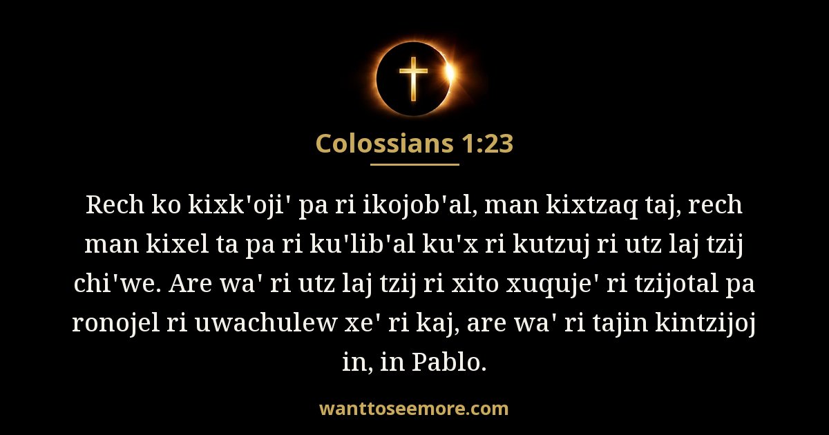 Colossians 1:23