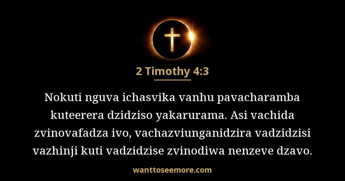 2 Timothy 4:3