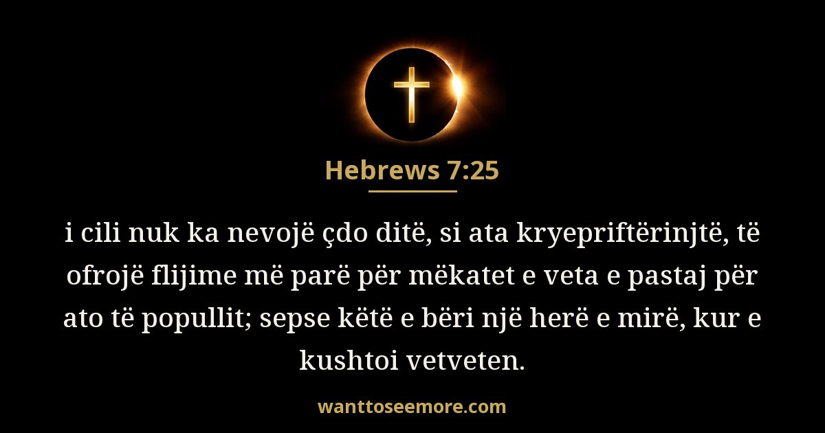 Hebrews 7:25