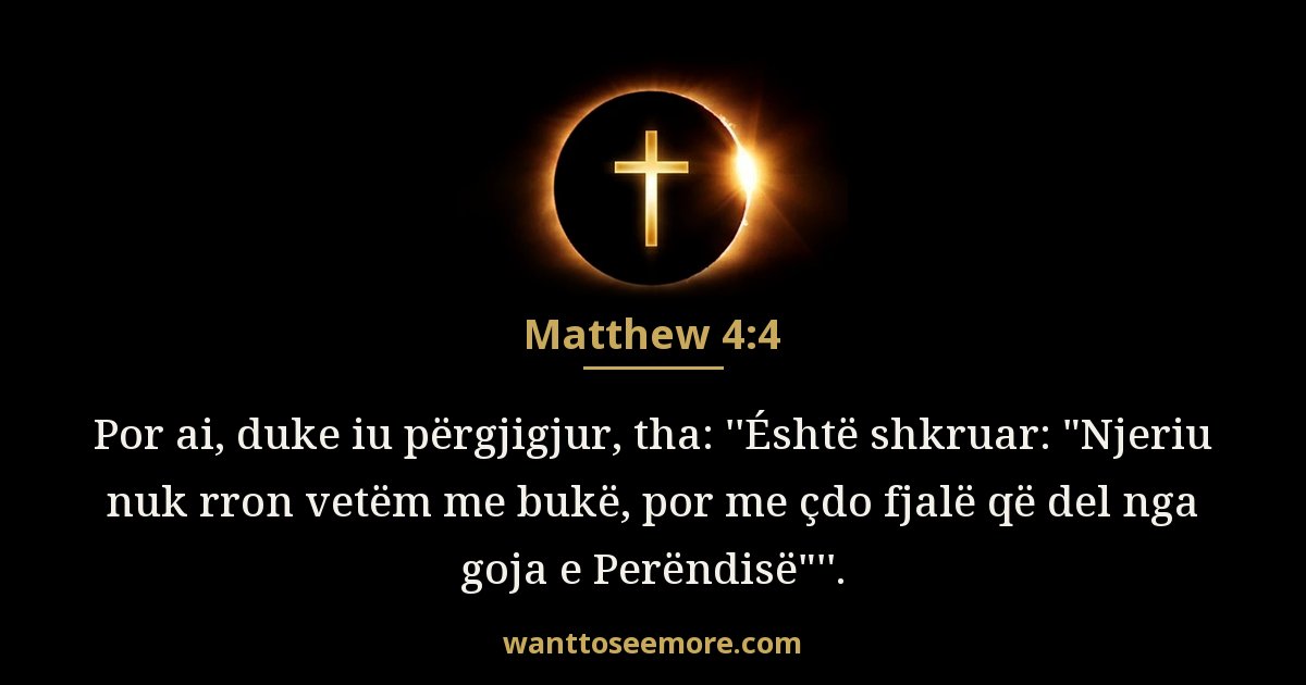 Matthew 4:4