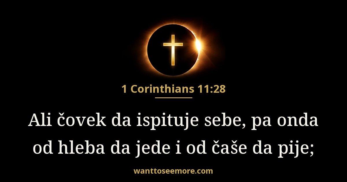 1 Corinthians 11:28
