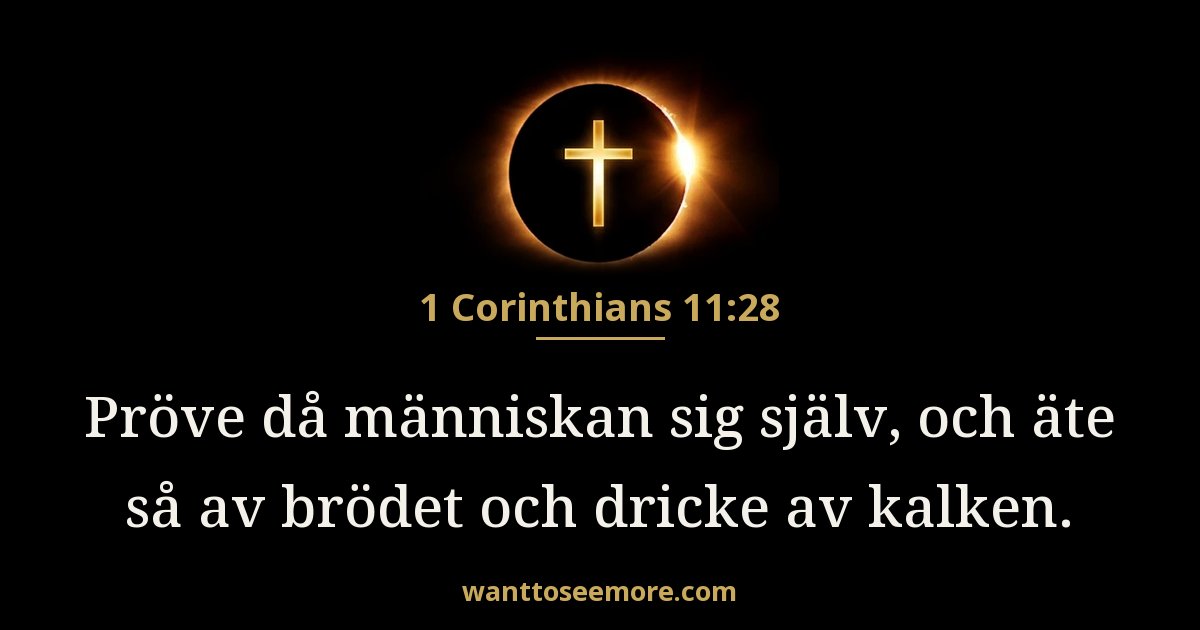1 Corinthians 11:28