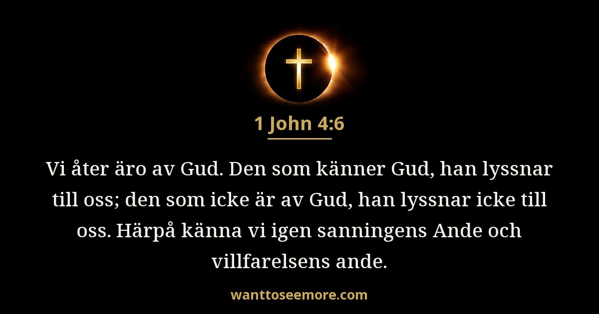 1 John 4:6
