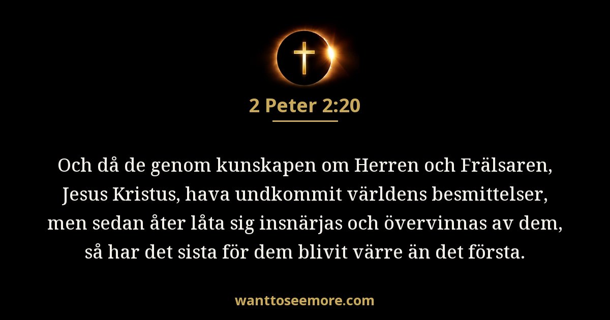 2 Peter 2:20