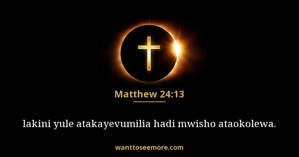 Matthew 24:13