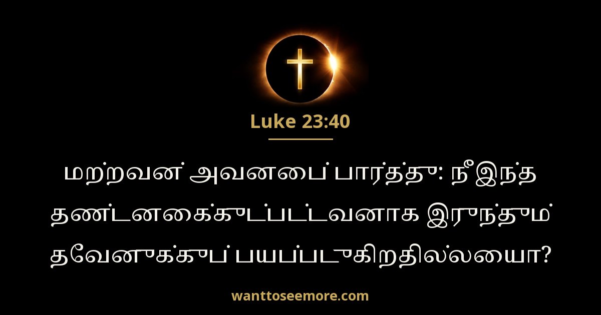 Luke 23:40