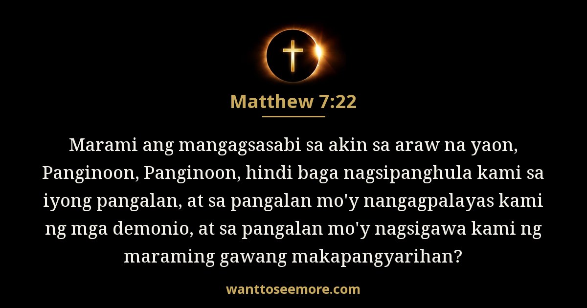 Matthew 7:22