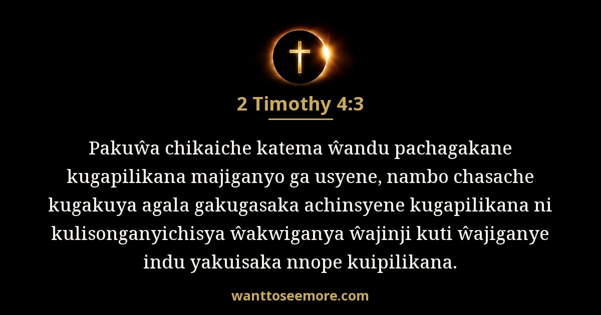 2 Timothy 4:3