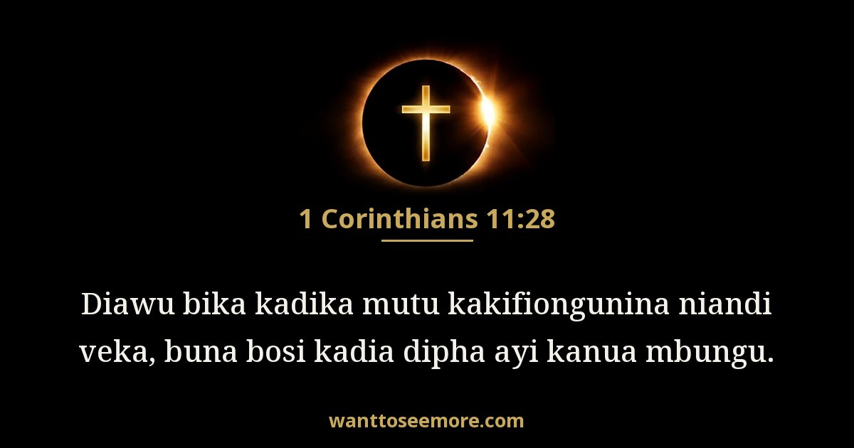 1 Corinthians 11:28