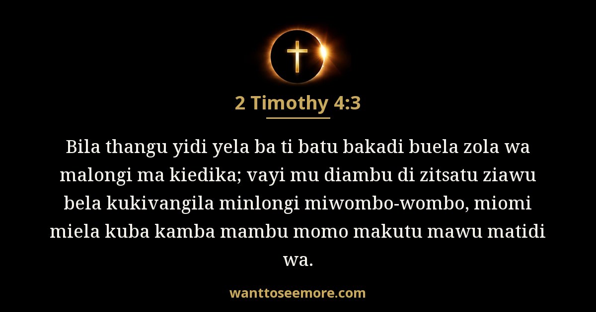 2 Timothy 4:3