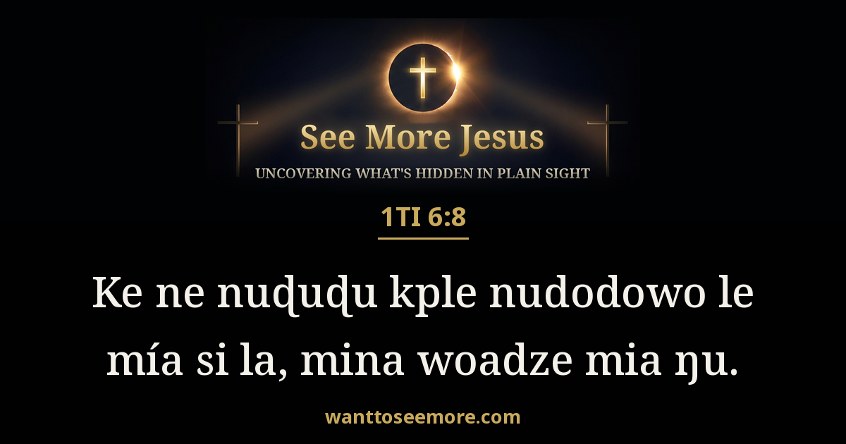 1 Timothy 6:8