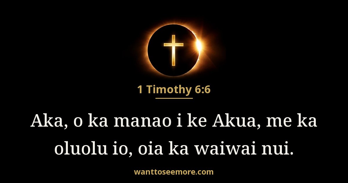 1 Timothy 6:6