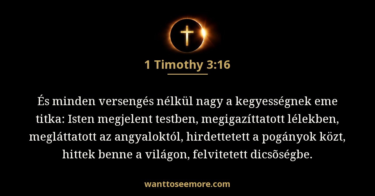 1 Timothy 3:16