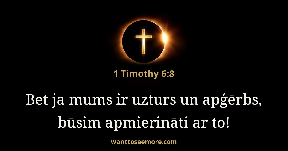 1 Timothy 6:8