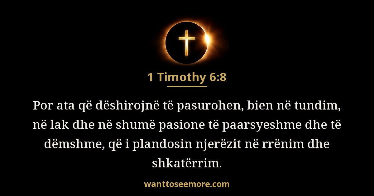 1 Timothy 6:8