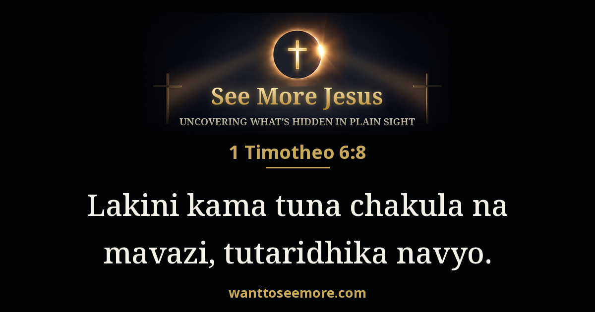 1 Timothy 6:8