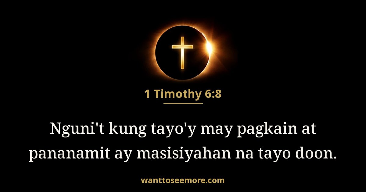 1 Timothy 6:8