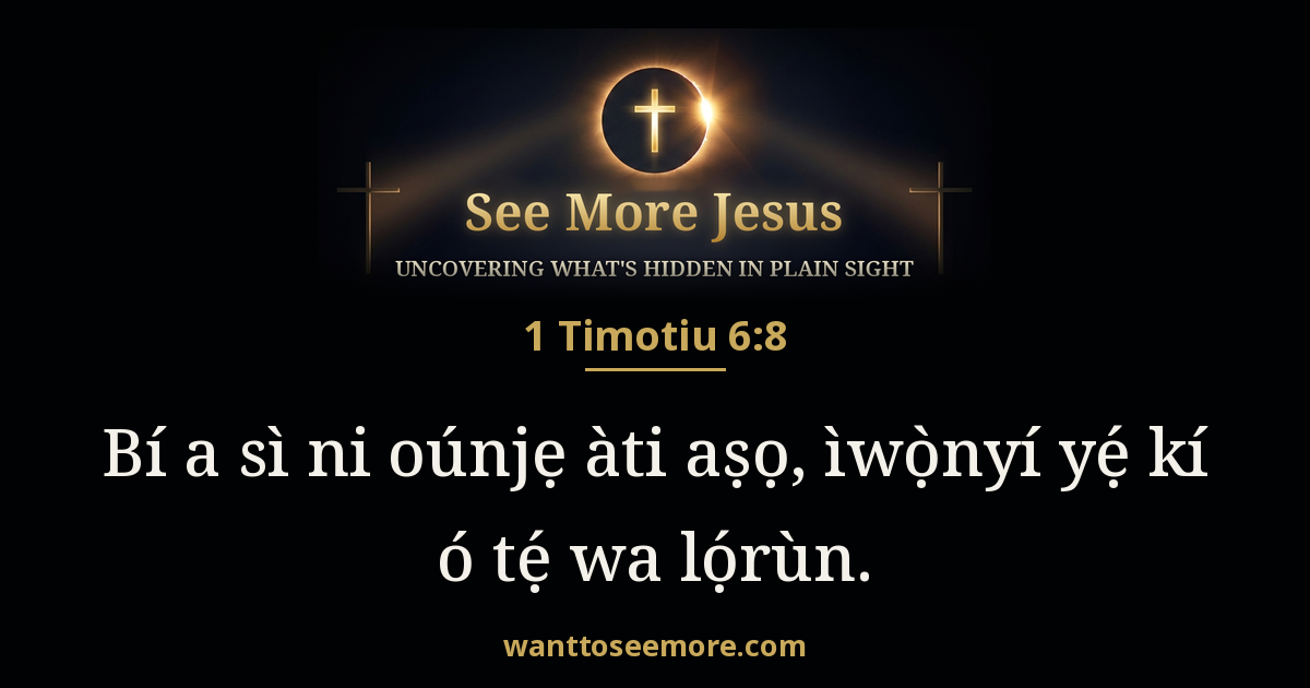 1 Timothy 6:8