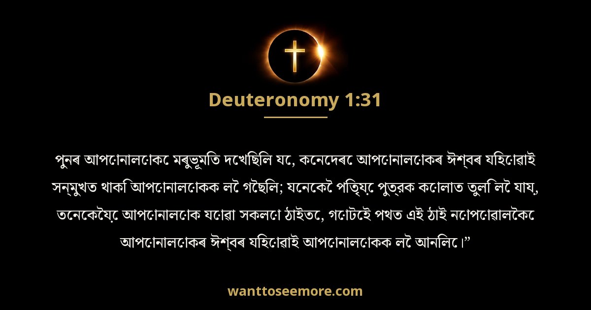Deuteronomy 1:31