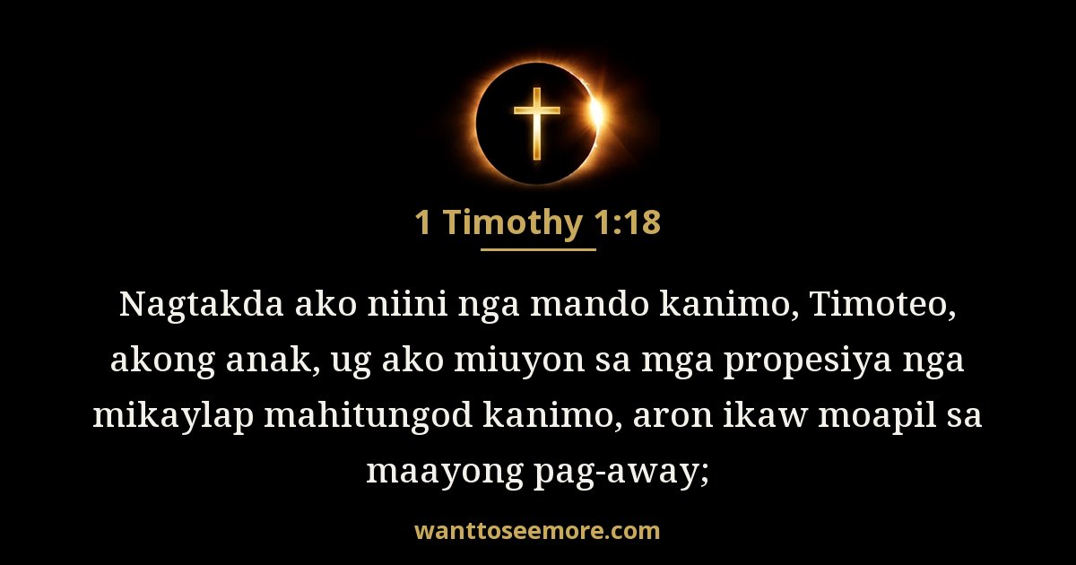 1 Timothy 1:18