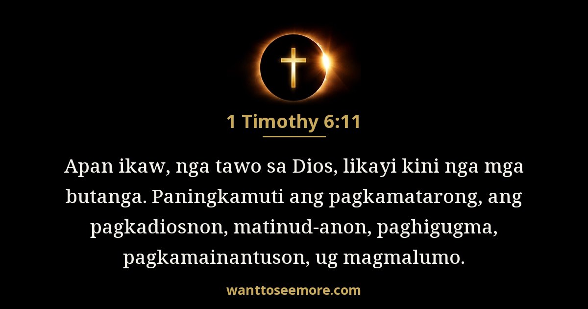 1 Timothy 6:11