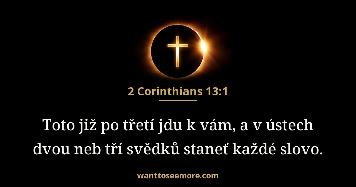2CO 13:1
