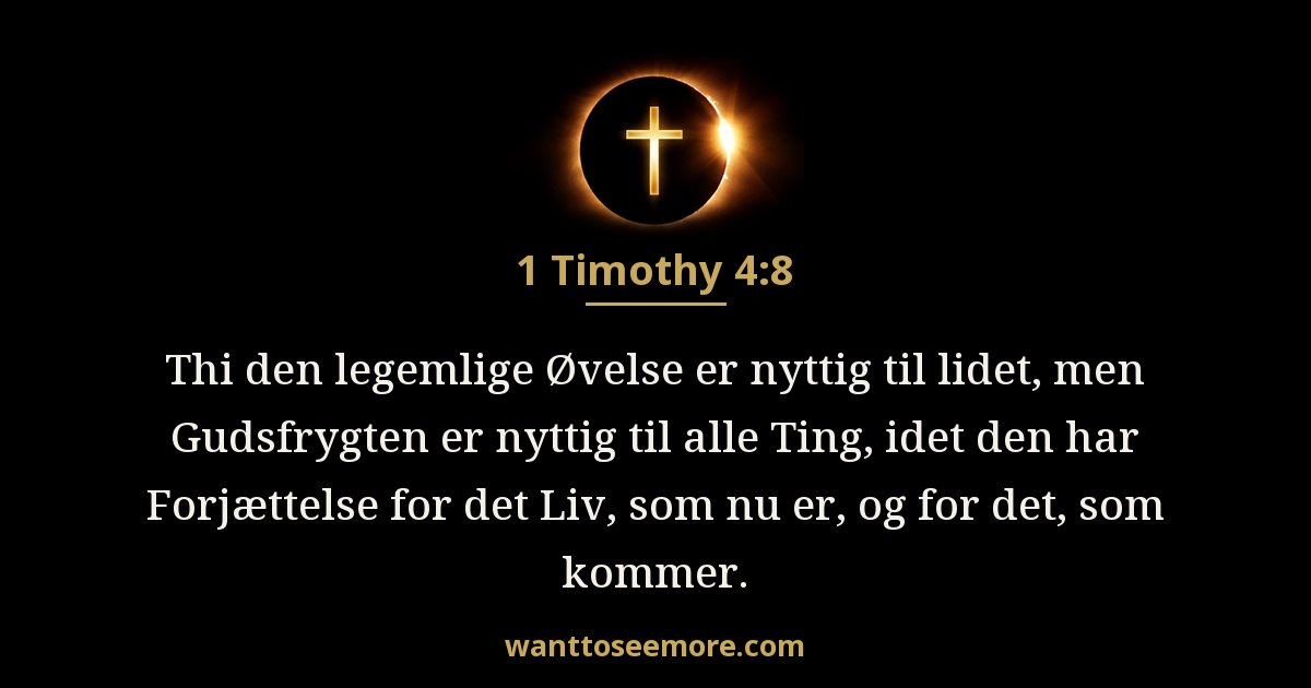 1 Timothy 4:8