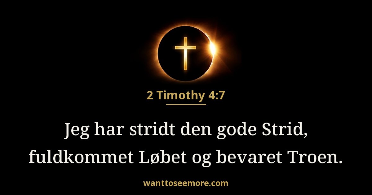 2 Timothy 4:7