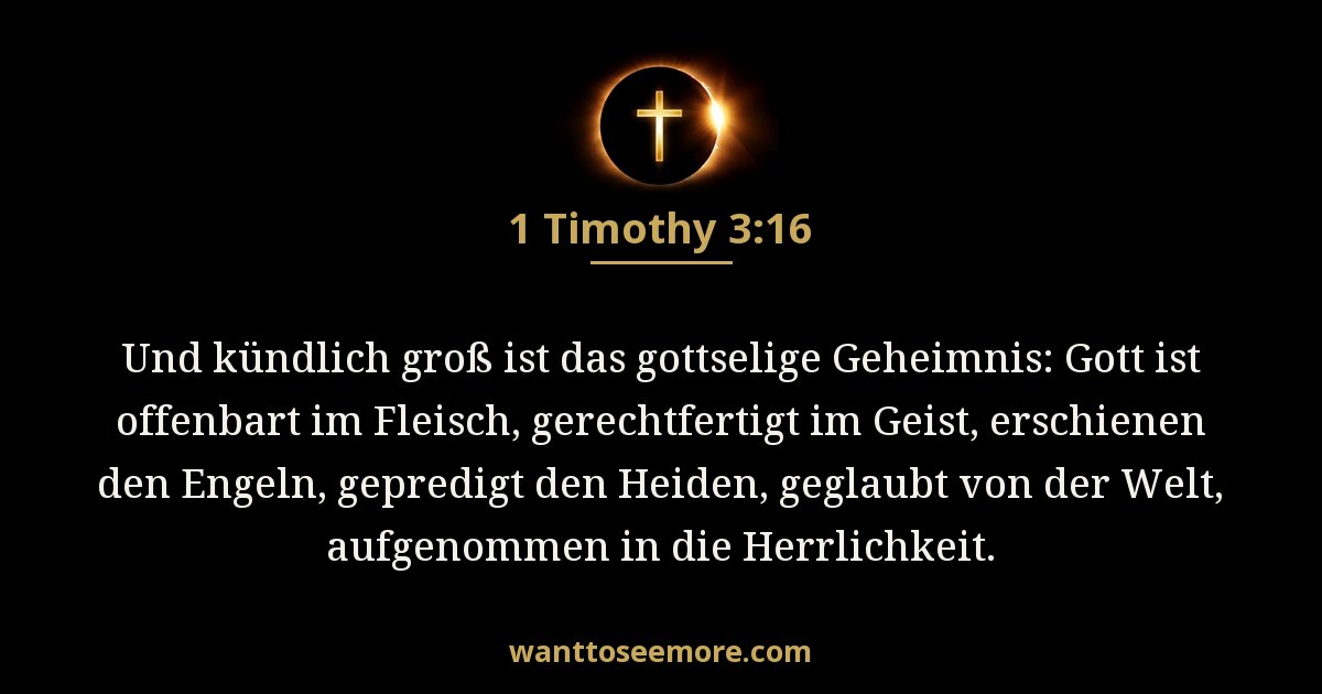 1 Timothy 3:16