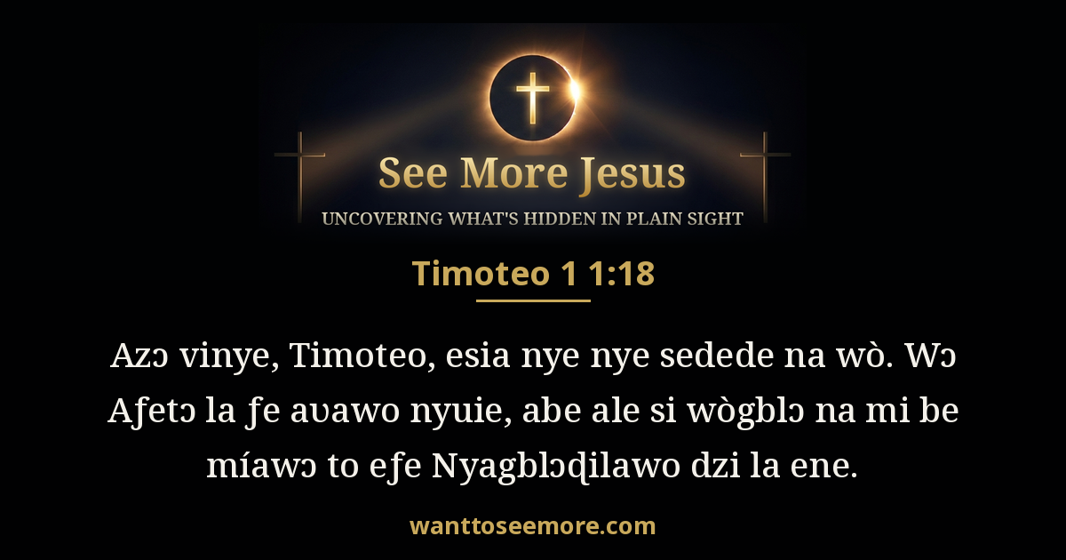 1 Timothy 1:18