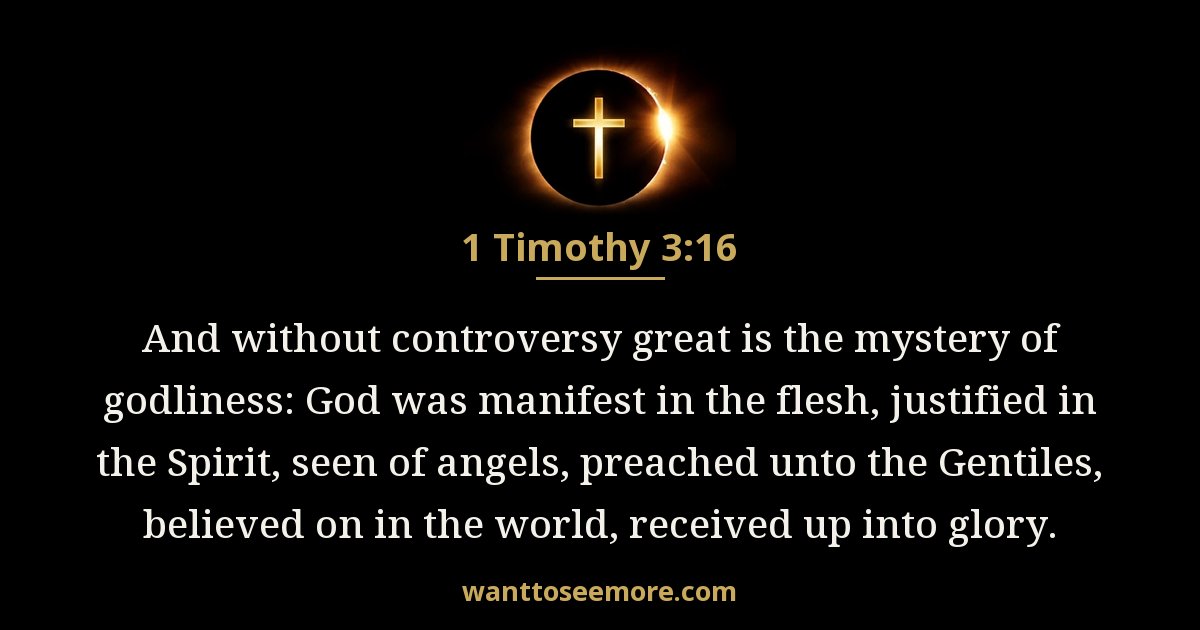 1 Timothy 3:16
