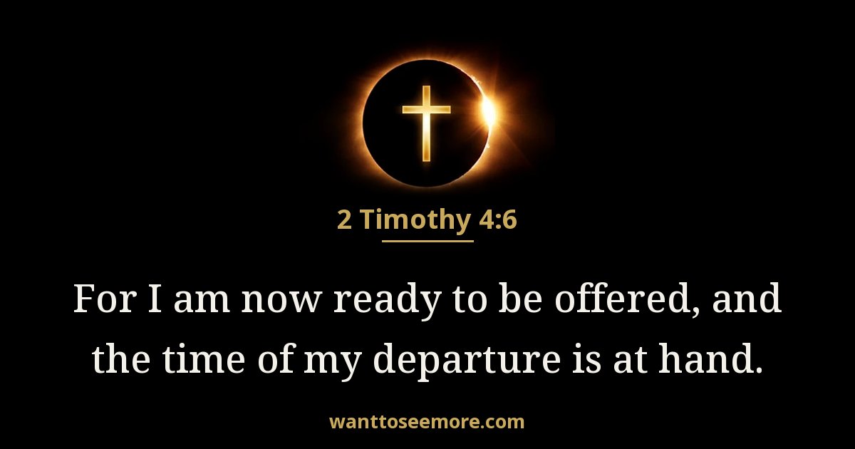 2 Timothy 4:6