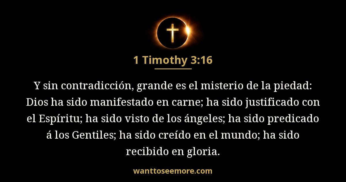 1 Timoteo 3:16