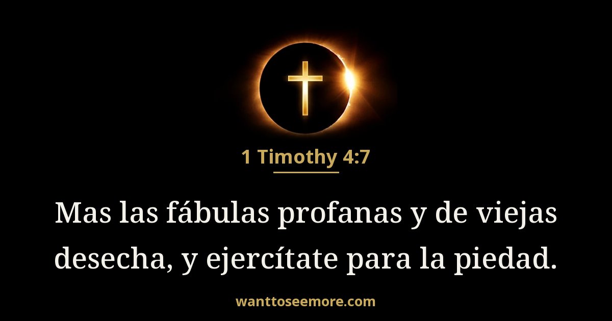 1 Timothy 4:7